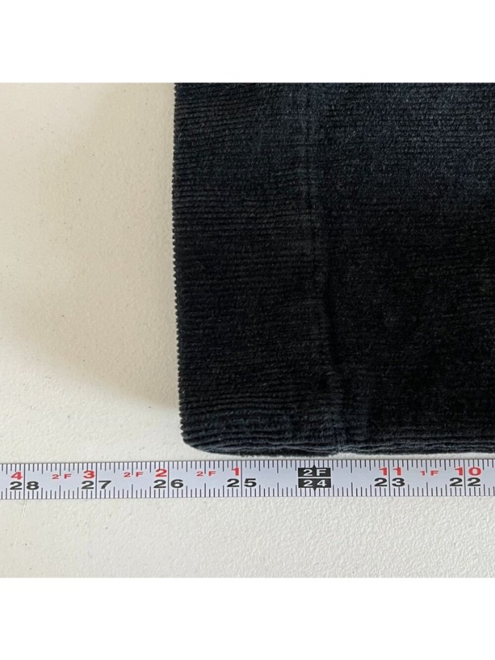 Quince Organic Stretch Corduroy Cropped Wide Leg Pants Black Sz 8 Quiet Luxury - Picture 8 of 14